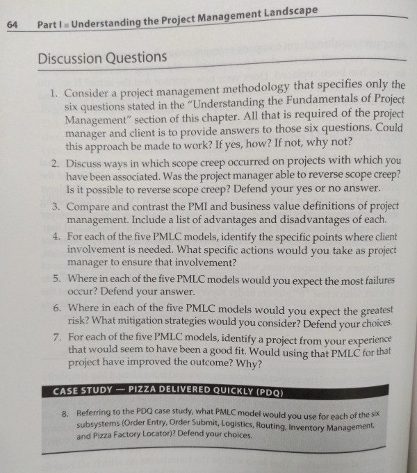 choose 5 questions and answer it please 64 Part I