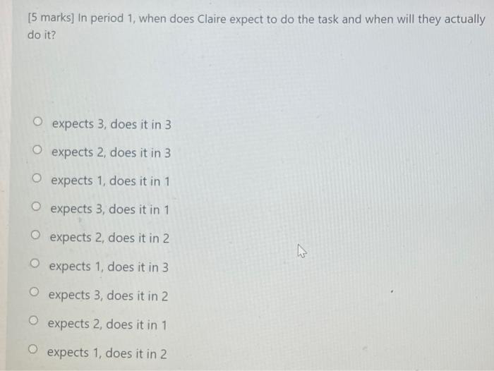 [34 marks in total] A decision-maker needs to