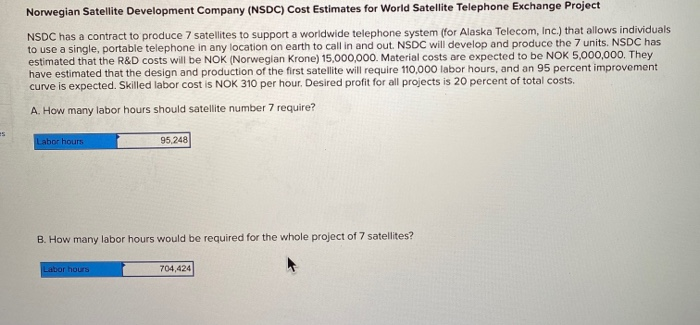 just part E please Norwegian Satellite