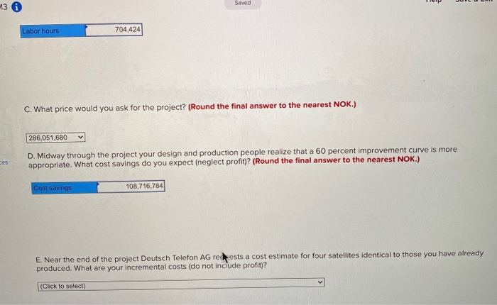 just part E please Norwegian Satellite
