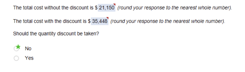 Given the following data on a hardware item