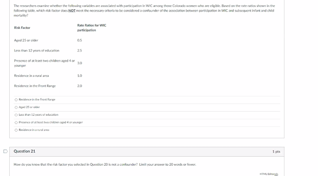 this is for my epi class! please help! thank you