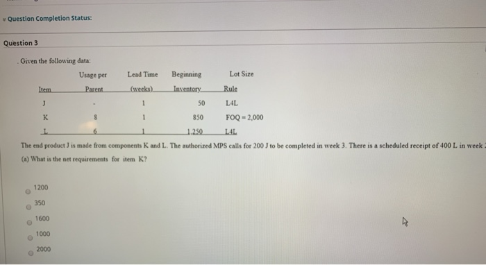 i need the answer asap Question Completion