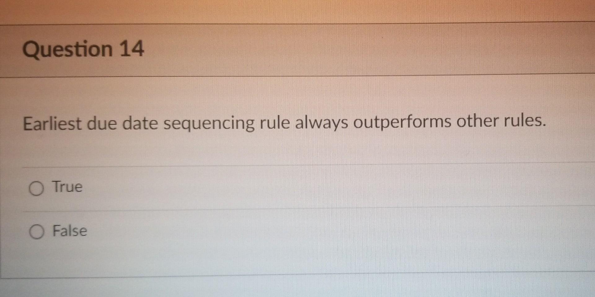 Question 15 The work center master file contains