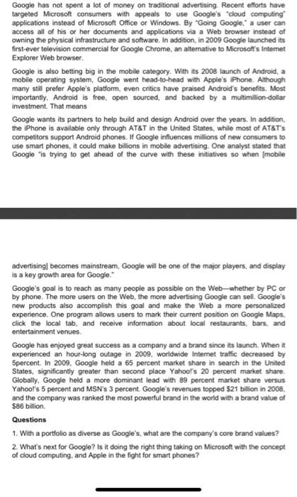 NEED 500 words answers( in total) Case Study: