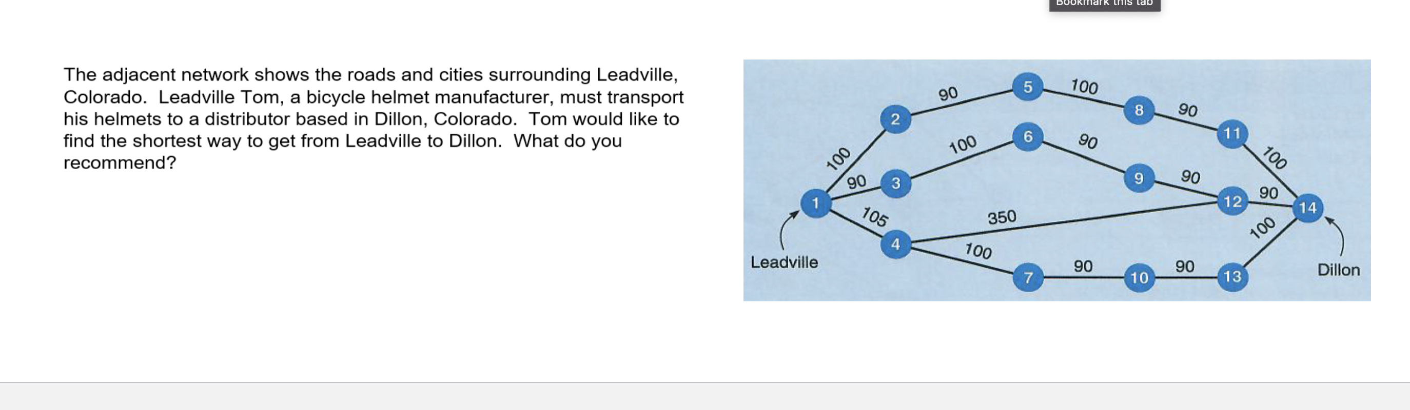 Please do on excel! thanks The adjacent network