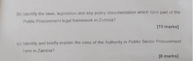 (b) identify the laws, legislation and key policy