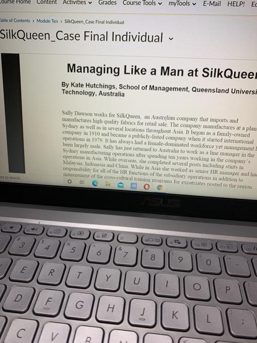 ourse Home Content Activities Grades Course Tools