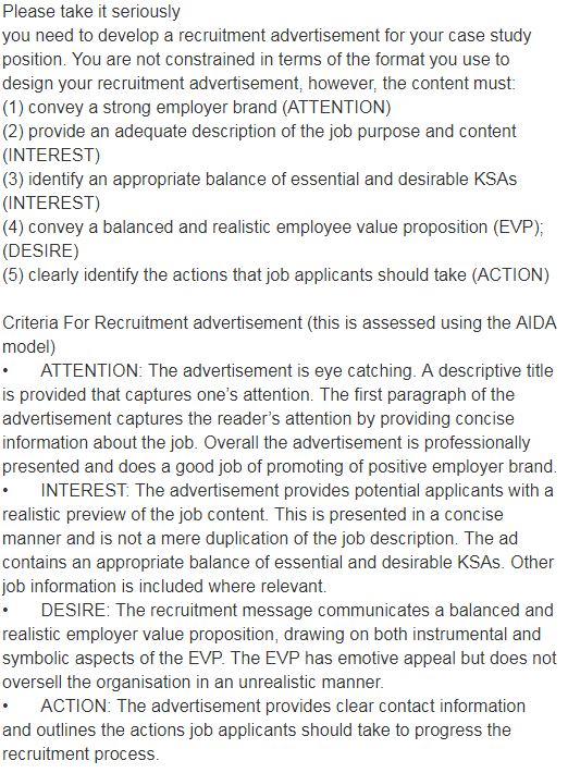 Please take it seriously you need to develop a