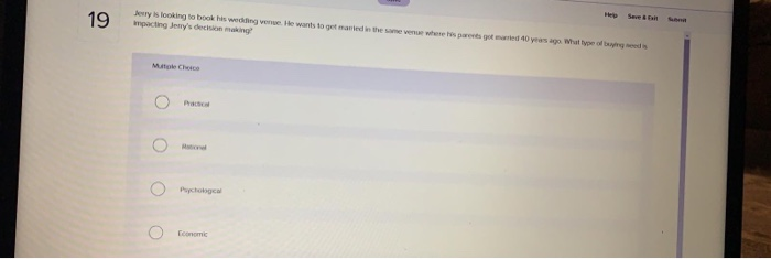 19 Jerry is looking to book is weding venue. He