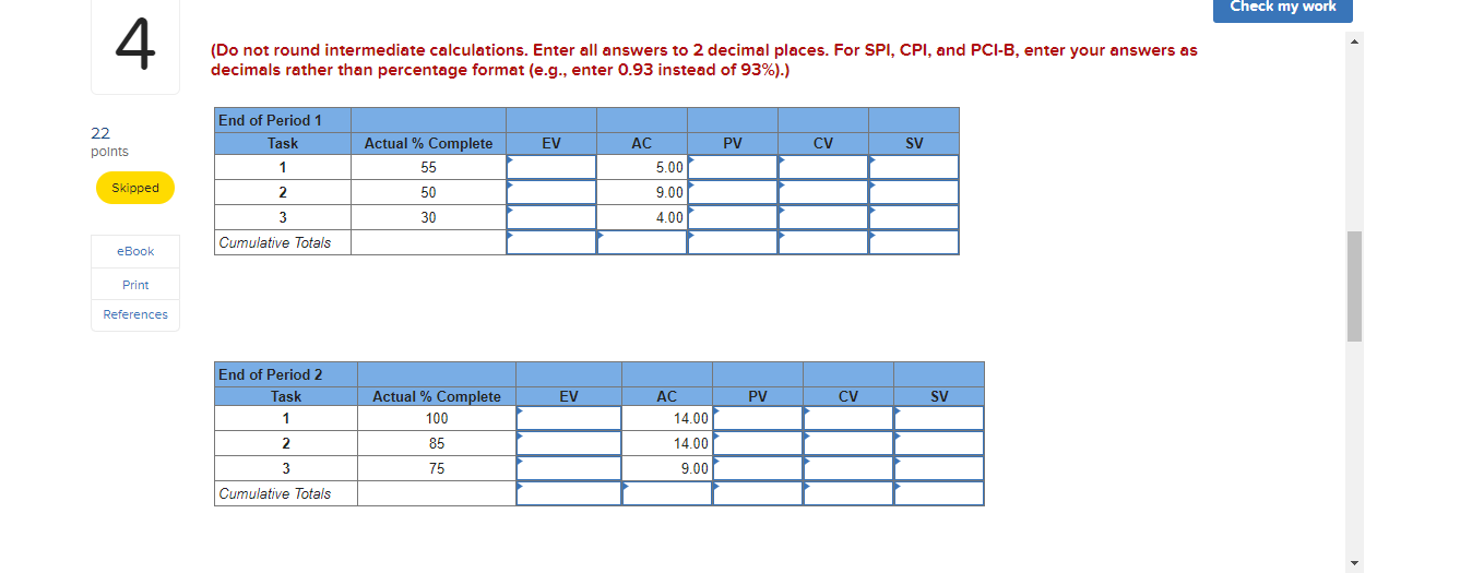 4 EX13-5 (Algo) Given the project network and