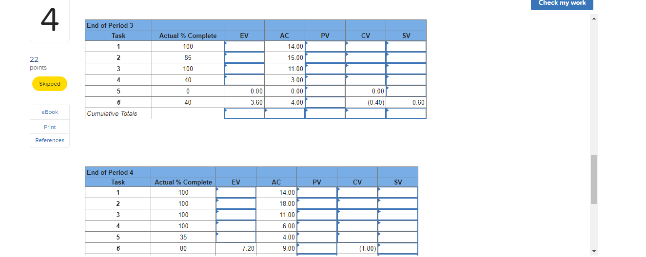 4 EX13-5 (Algo) Given the project network and