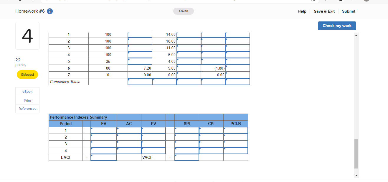 4 EX13-5 (Algo) Given the project network and