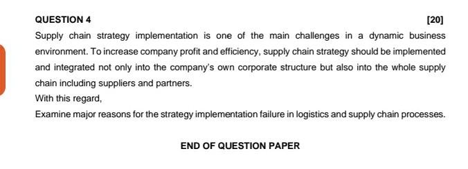 Examine major reasons for the strategy