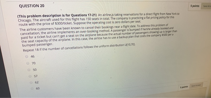 QUESTION 20 5 points Save As (This problem