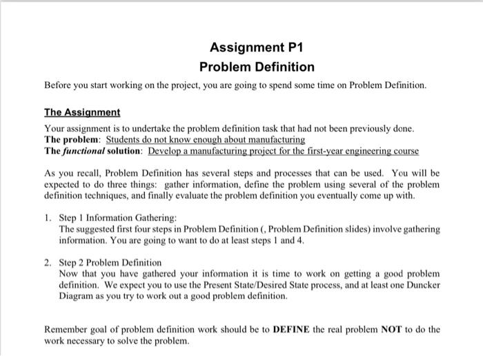 engineering design Before you start working on