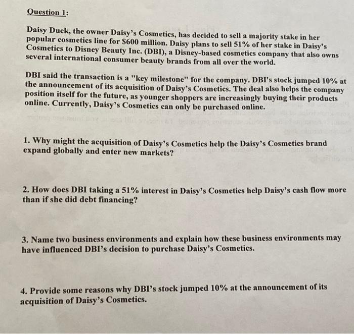 Question 3: When Snow White and the Seven Dwarves