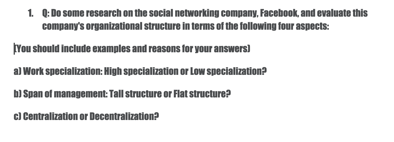 pls answer 1. Q: Do some research on the social