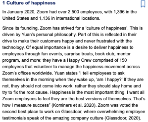 Questions: Applying concepts, explain how Zoom