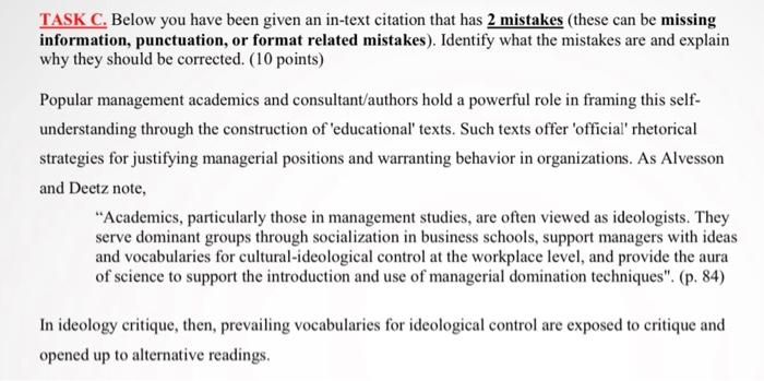 bus230 please answe i'll upvote TASK C. Below you