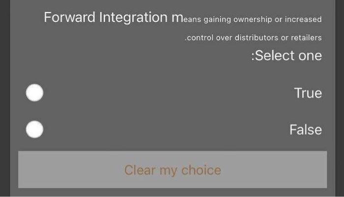 Forward Integration means gaining ownership or