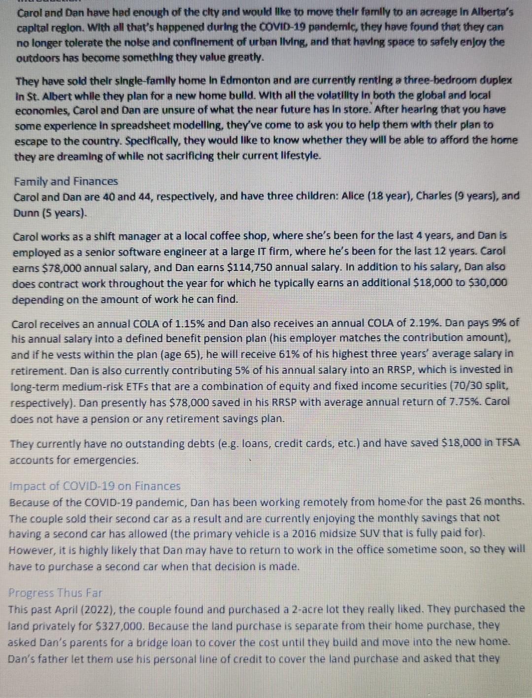 Please help Carol and Dan have had enough of the