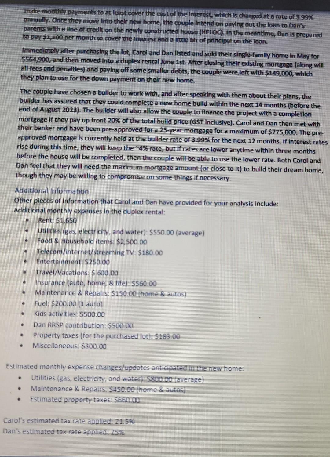 Please help Carol and Dan have had enough of the