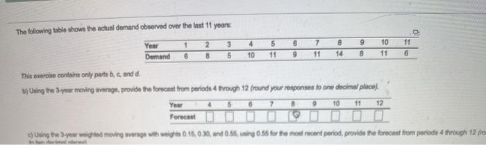 4 parts 4 5 6 9 7 11 8 14 9 8 The following table