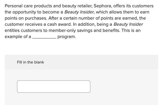 Personal care products and beauty retailer,