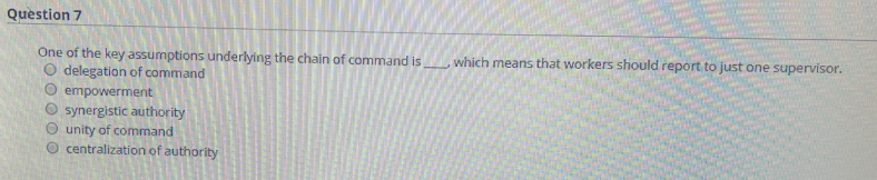 Question 7 which means that workers should report