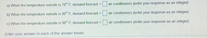 Lori Cook has developed the following forecasting