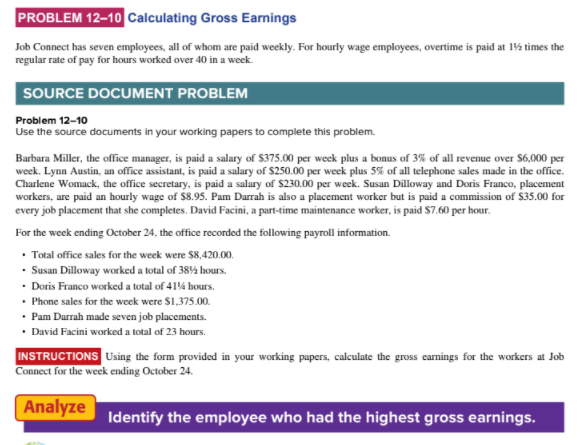 Date Class Problem 12-8 Preparing the Payroll