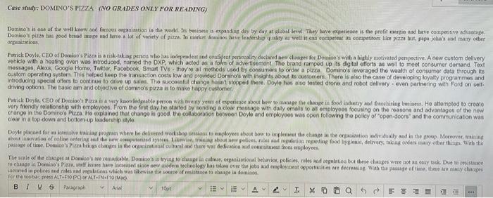 Below is a case study with three questions, I