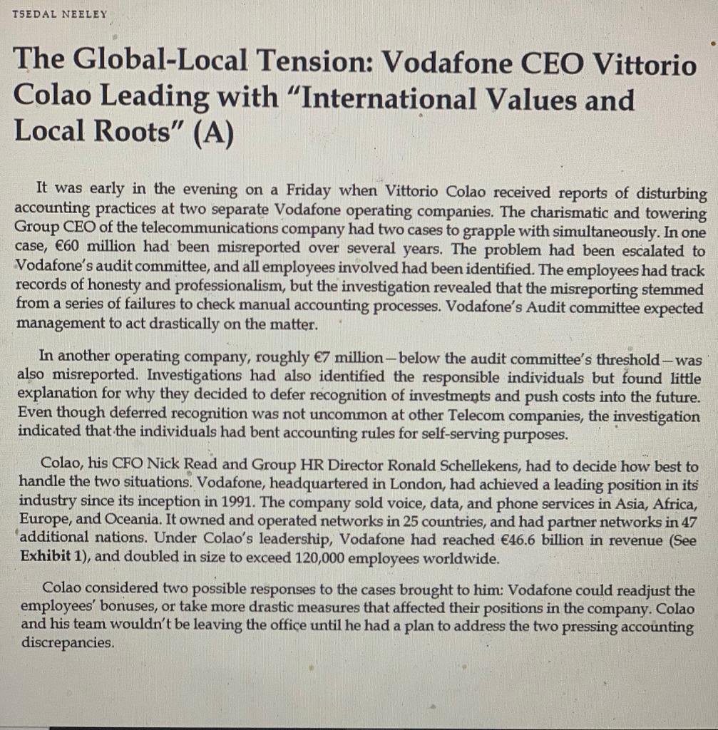 Case Study : The Global/ Local tension at