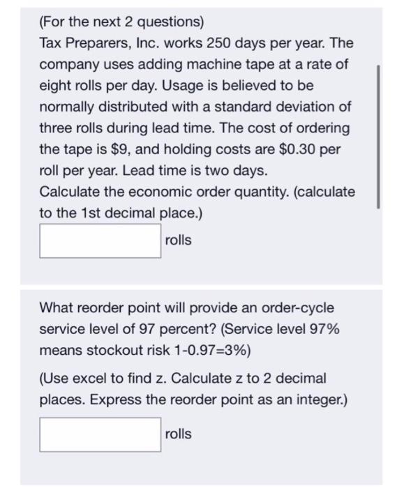 I need both questions to be answered not just one