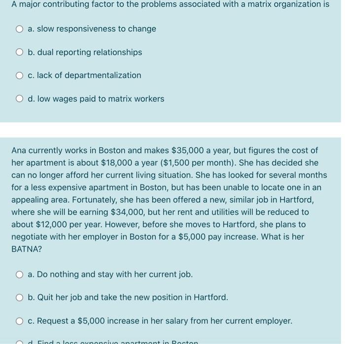 A major contributing factor to the problems