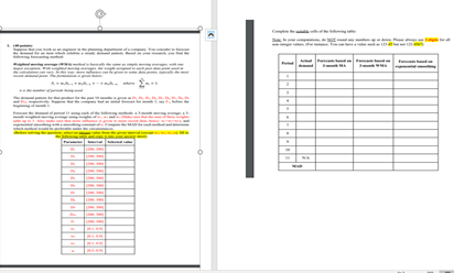 . (40 points) Suppose that you work as an