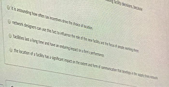 It is very important that long term consequences