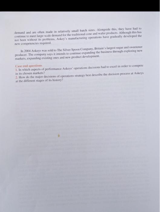 last page is instructions Part C: Case: Analyze