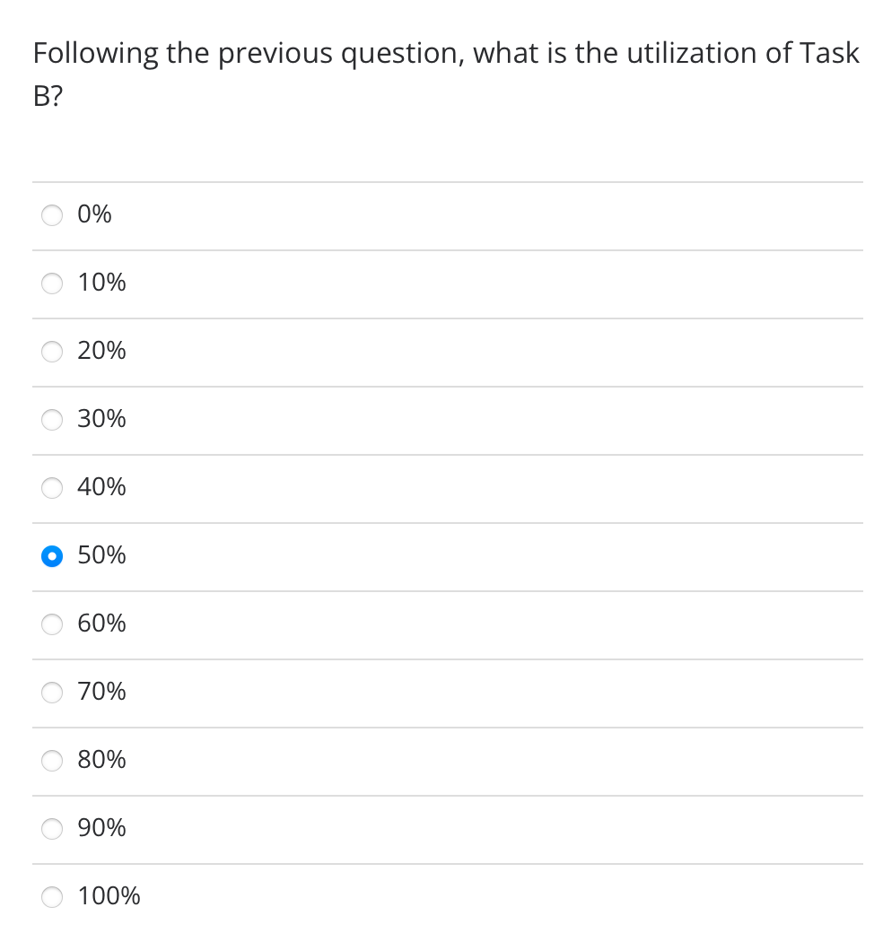 Suppose you have a three task sequence. All