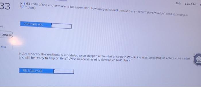 The following table lists the components needed