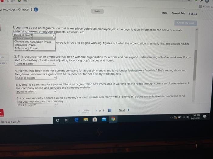 Youlobe Maps ct Activities - Chapter 8 Help Save