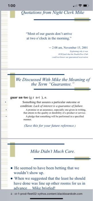 Question #3: Slide # 32 - Situation scenario: