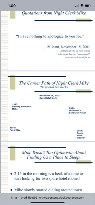 Question #3: Slide # 32 - Situation scenario: