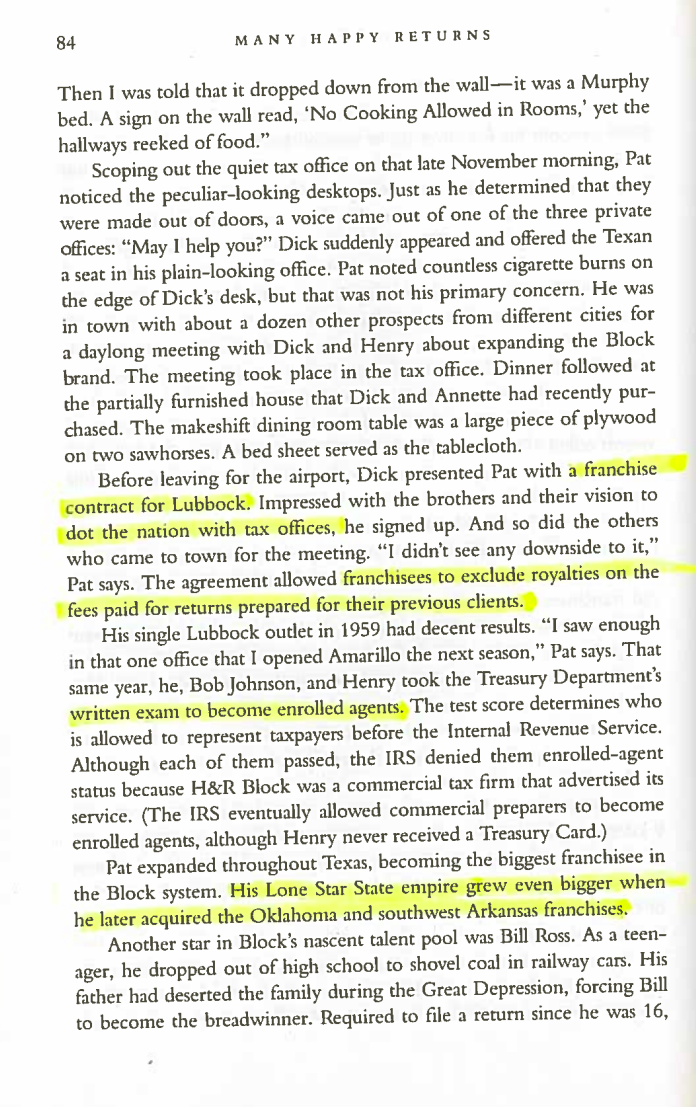 What were the key issues when H&R Block sold the