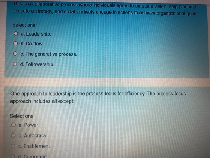 This is a collaborative process where individuals