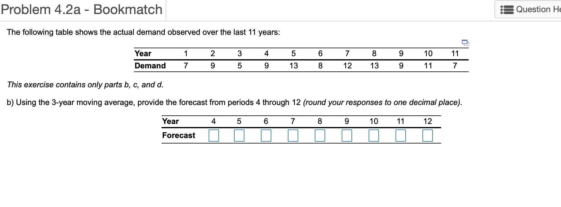 Problem 4.2a - Bookmatch Question He The