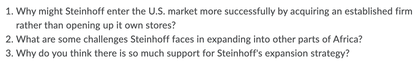2-3 sentences each question please. 1. Why might