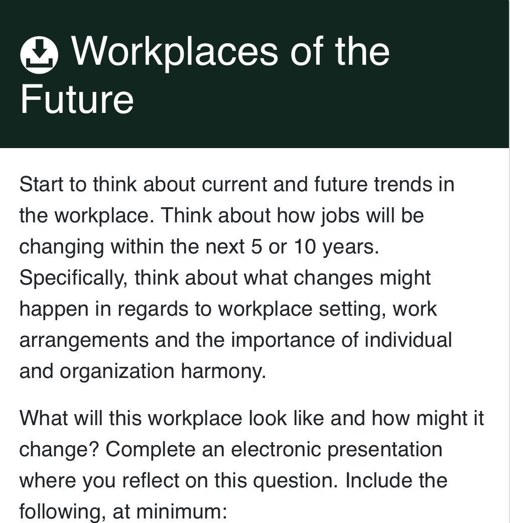 I just need the writing part I will do the slides