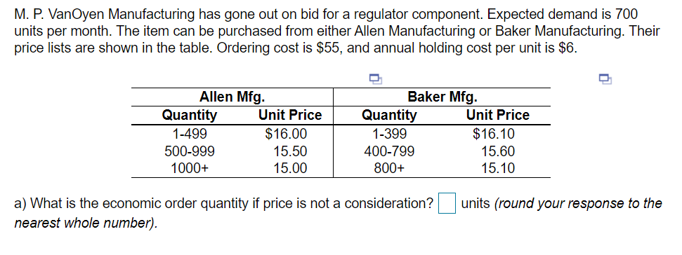 Please answer A-D, thank you :) B) Which supplier